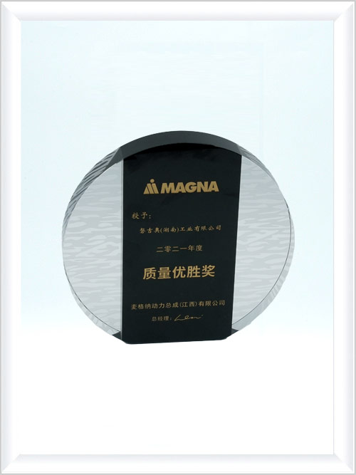 麦格纳-质量优胜奖